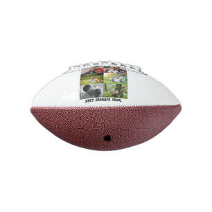 Custom Best grandpa ever 6 photo collage  Football