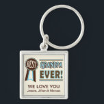 Custom Best Grandpa Ever Father's Day Keychain<br><div class="desc">Great for Father's Day and Birthdays.   Jamie Wogan Edwards</div>