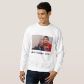 Custom Best Grandpa Ever Photo  Sweatshirt (Front Full)