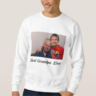 Custom Best Grandpa Ever Photo  Sweatshirt