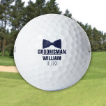 Custom Best Man Groomsman Navy Blue Wedding Golf Balls<br><div class="desc">Personalise the name for your best man,  groomsmen or any other wedding party guest. Designed by Thisisnotme©</div>