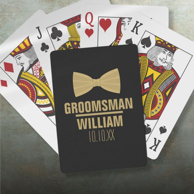 Custom Best Man Groomsman Wedding Playing Cards (Custom Best Man Groomsman Wedding Poker Cards)