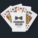 Custom Best Man Groomsman Wedding Playing Cards<br><div class="desc">Personalise the name for your best man,  groomsmen or any other wedding party guest. Designed by Thisisnotme©</div>