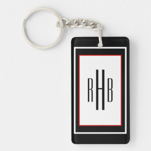 Custom Best Man Monogram Keychain