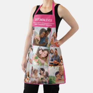 Custom Best Mom Ever Mothers Day 9 Photo Collage Apron