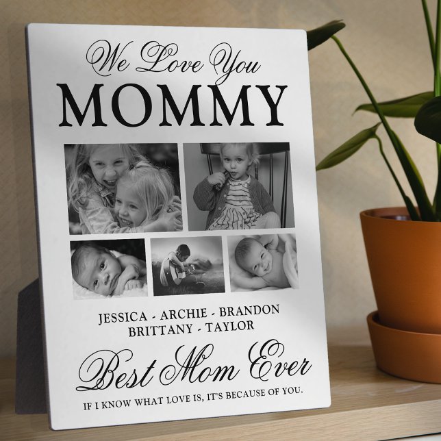 Custom Best Mom Ever Photo Collage Plaque (Creator Uploaded)