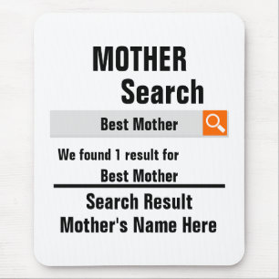 Custom Best mother search result funny mothers day Mouse Pad