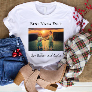 Custom Best Nana Ever Photo T-Shirt