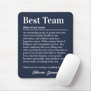 Custom Best Team Definition Professional Mouse Pad