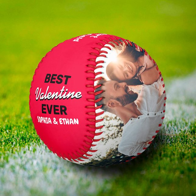 Custom Best Valentine Ever Valentine's Day Couple Baseball (Creator Uploaded)