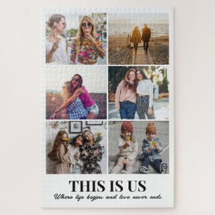 Custom Bestie Friend Photo Collage 6 Picture 20x30 Jigsaw Puzzle