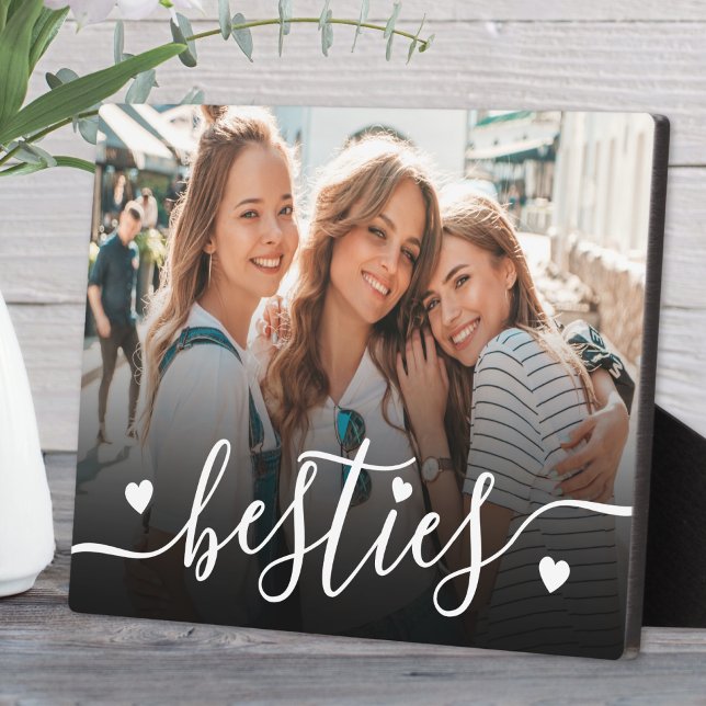 Custom Besties Best Friends Photo Plaque (Custom Besties Best Friends Photo plaque)