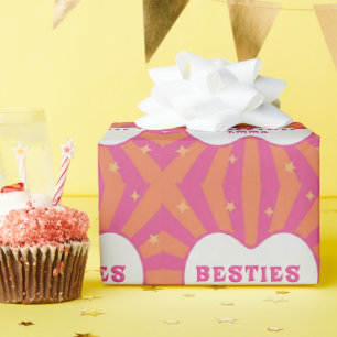 Custom "Besties" Sunburst Personalised Pillow – Em Wrapping Paper
