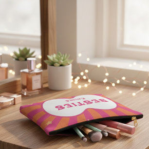 Custom "Besties" Sunburst Personalized Pillow – Em Accessory Pouch