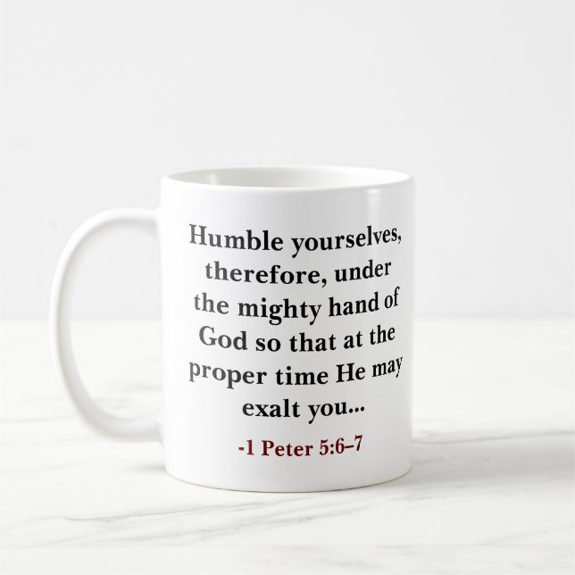 Custom bible verse Christian  Coffee Mug (Left)