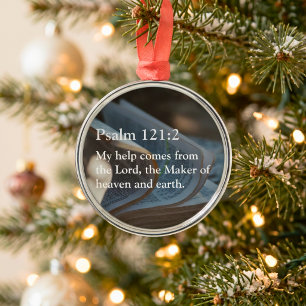 Custom Bible Verse Christmas Gifts for Pastors Metal Tree Decoration