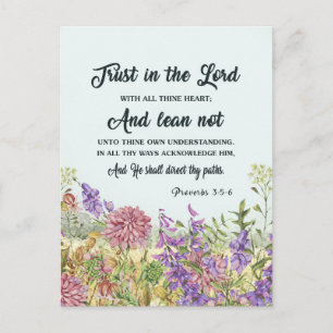 Custom Bible Verse Floral Greeting Cards