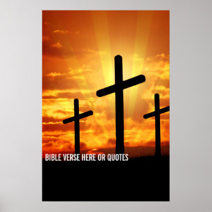 Custom Bible Verse Or Personalised Saying Quotes  Poster