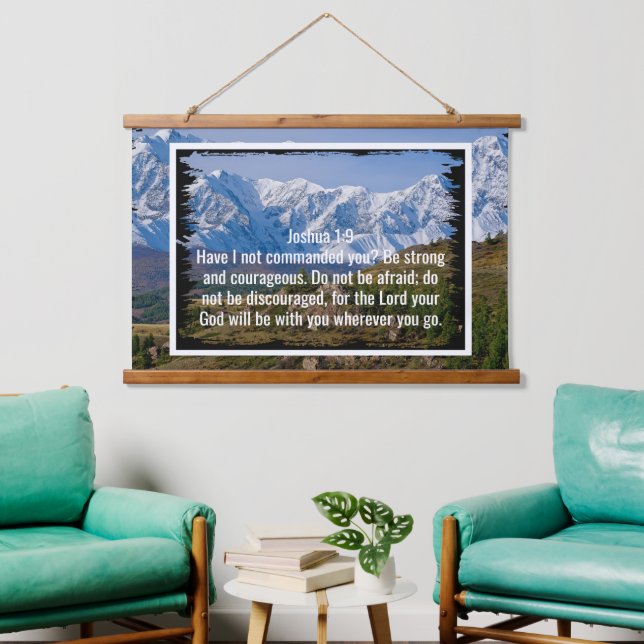 Custom bible verses quotes and personalised word  hanging tapestry (Living Room)