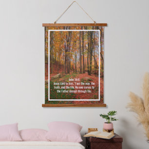 Custom bible verses quotes and personalised word hanging tapestry