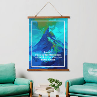 Custom bible verses quotes and personalised word hanging tapestry