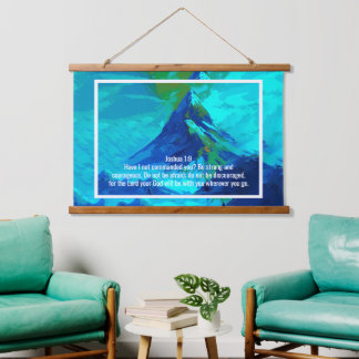 Custom bible verses quotes and personalised word hanging tapestry