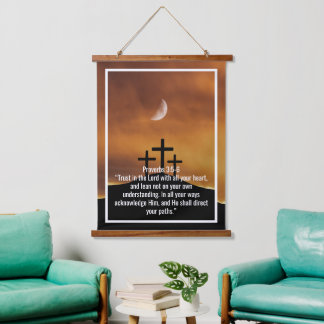 Custom bible verses quotes and personalised word hanging tapestry