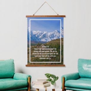 Custom bible verses quotes and personalised word hanging tapestry
