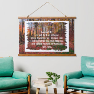 Custom bible verses quotes and personalised word hanging tapestry