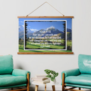 Custom bible verses quotes and personalised word hanging tapestry