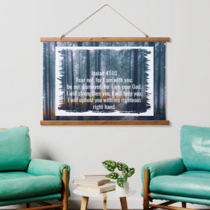 Custom bible verses quotes and personalised word hanging tapestry