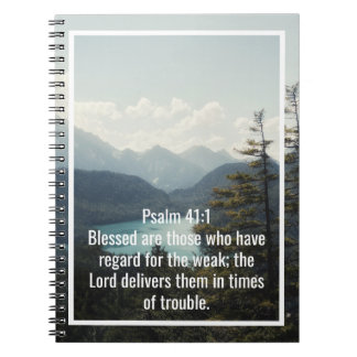 Custom bible verses quotes and personalised word notebook