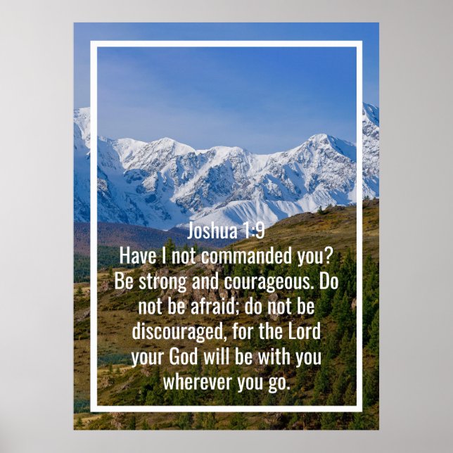 Custom bible verses quotes and personalised word  poster (Front)