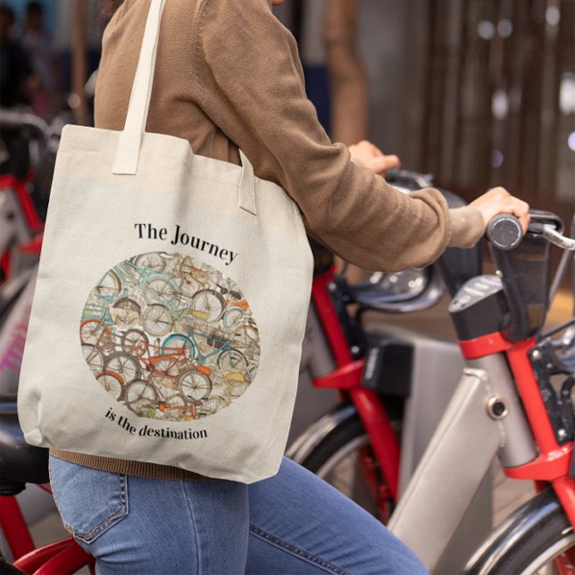 Custom Bicycle Journey Everyday Carryall Tote Bag (Creator Uploaded)