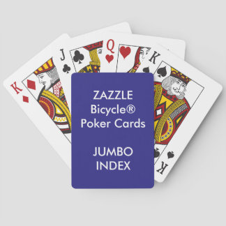 Custom Bicycle® Poker Playing Cards JUMBO INDEX
