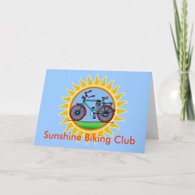 Custom Bicycling Club Logo Wear Card (Front)