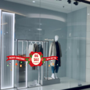 custom BIG SALE Merry Christmas Holiday Store