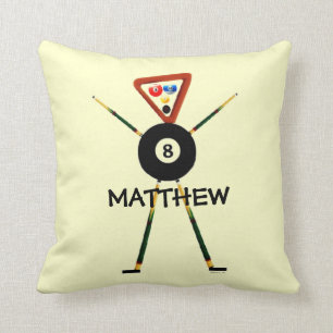 Custom Billiards Cartoon Cushion
