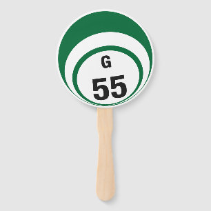 Custom- Bingo Ball Hand Fan You select the numbers