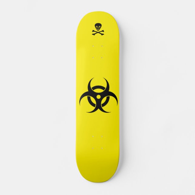 Custom Bio Hazard Skateboard Deck (Front)