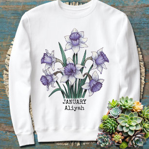 Custom Birth Month Personalised Mum Gift Grandma Sweatshirt