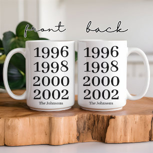 Custom Birth Year Mug for Kids, Teens & Adults