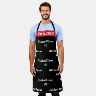 Custom Birthday Apron - Funny Name & Age!