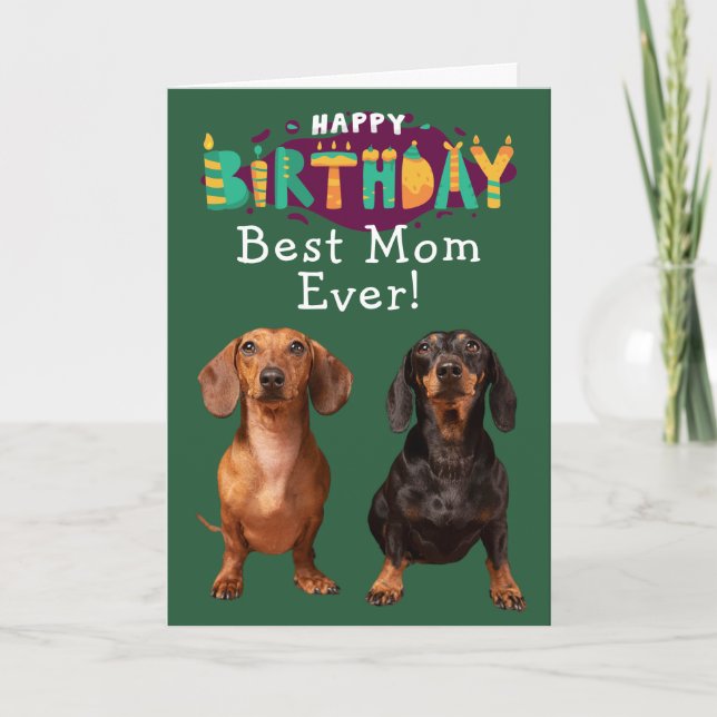 Custom Birthday Card Best Mum Ever (Front)