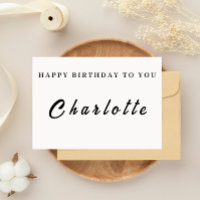 Custom Birthday Card for her