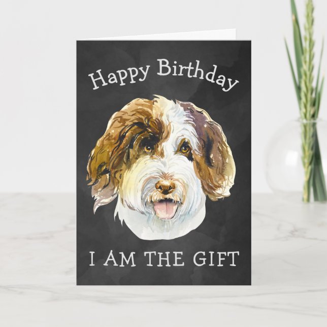 Custom Birthday Card from your Australian Doodle (Front)