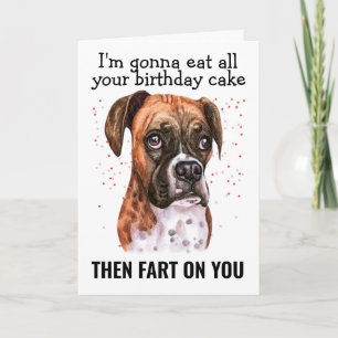 Custom Birthday Card from your Boxer
