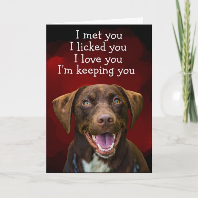 Custom Birthday Card from your Labrador Retriever (Front)