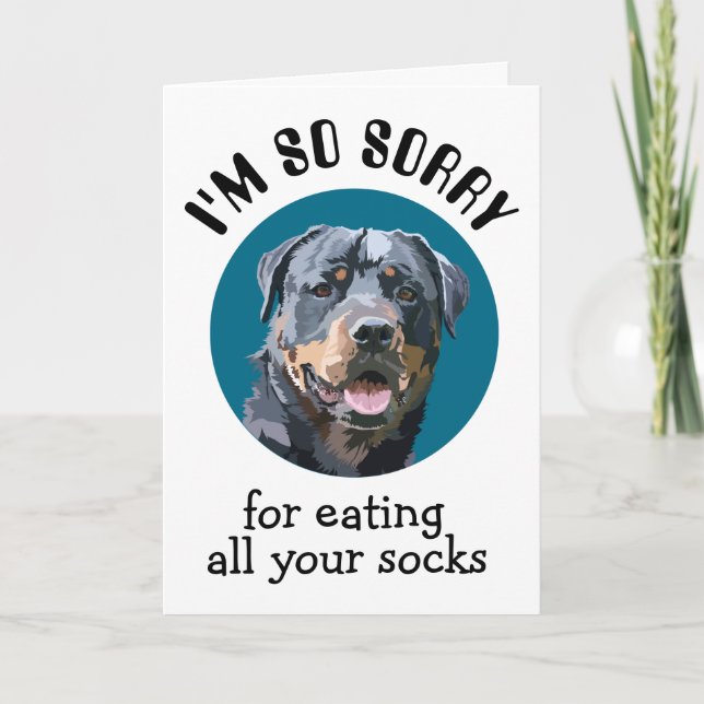 Custom Birthday Card From Your Rottweiler (Front)