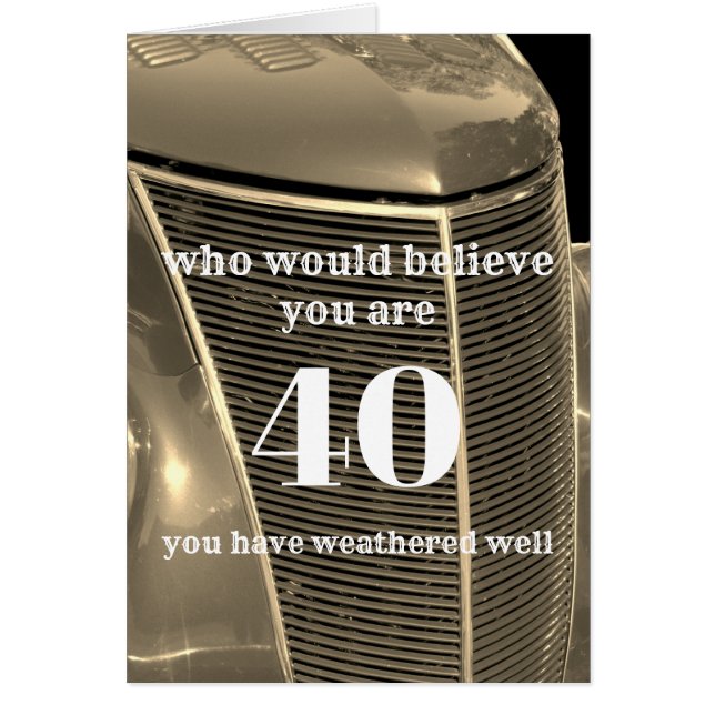 custom Birthday card humour personalise any age (Front)